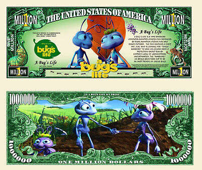 A BUGS LIFE NOVELTY MILLION DOLLAR BILL