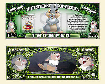 THUMPER NOVELTY MILLION DOLLAR BILL