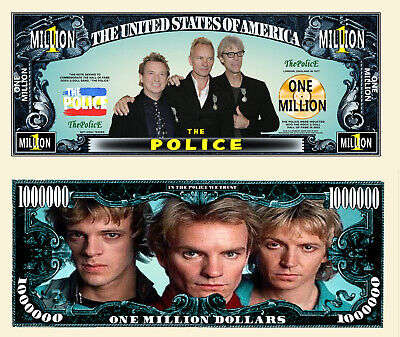 THE POLICE NOVELTY MILLION DOLLAR BILL