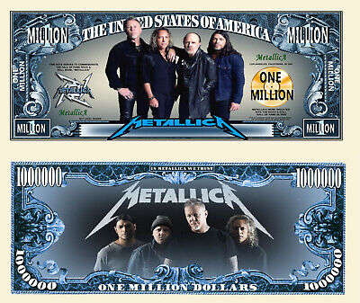 METALLICA NOVELTY MILLION DOLLAR BILL