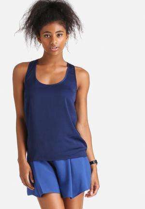 ONLY ONE Vibse Lace Top Blue (Size 36)