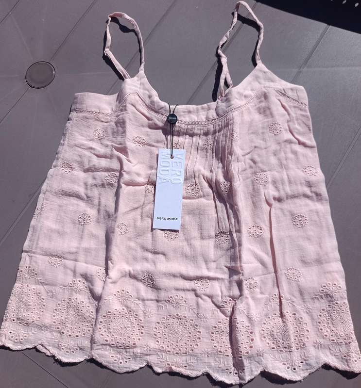 VERO MODA Singlet Top - Peach Whip (Size: XS)