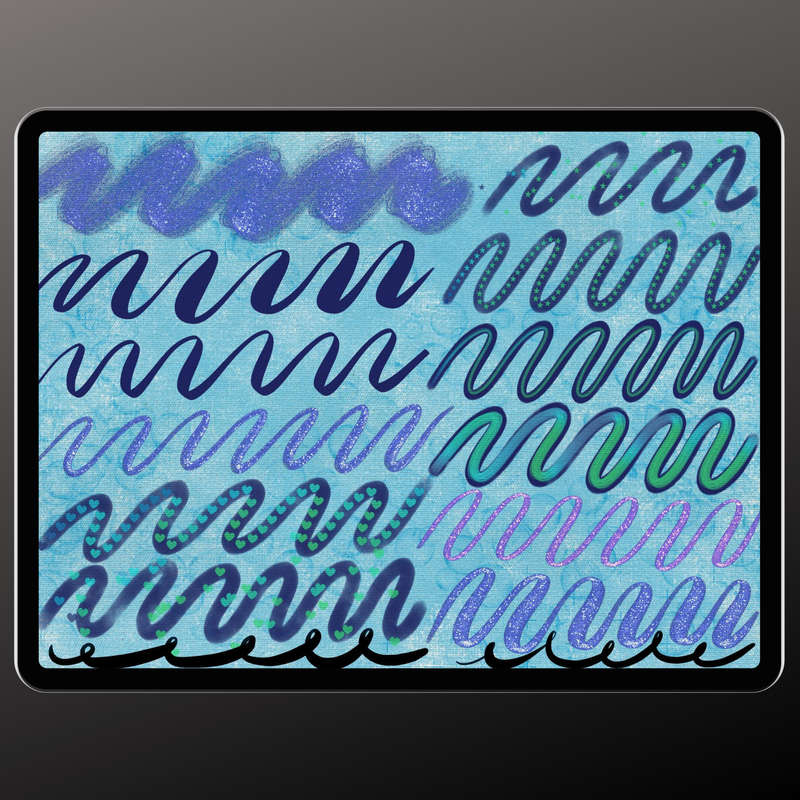 Virtually Creativ Sweet Lettering Pack  12 Procreate Brushes