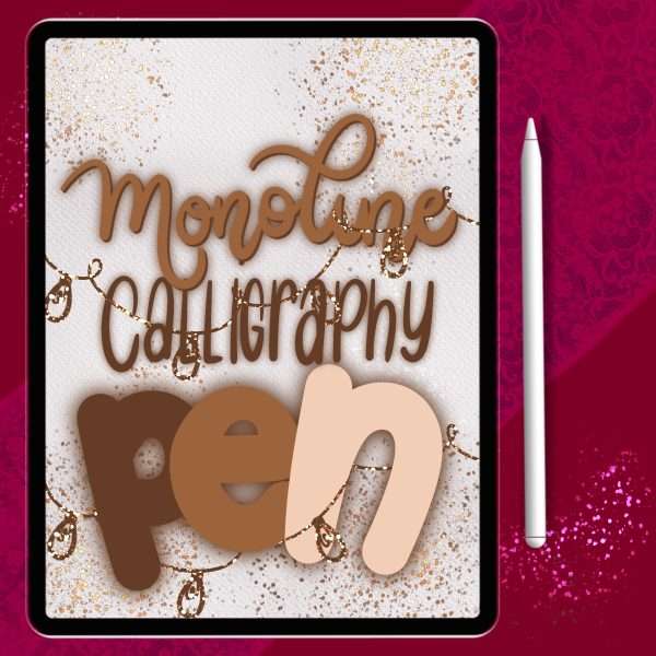 40 Brushes for Digital Calligraphy & Lettering