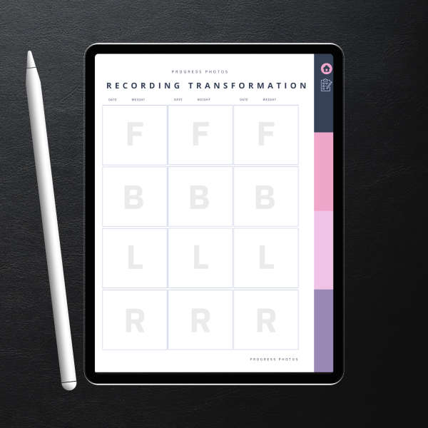 Digital Photo Progress Tracker | Rolling 96-Hour Fasting Photo & Weight Tracker