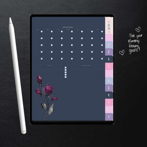 Weight Loss Tracker & Planner (Cotton Candy)