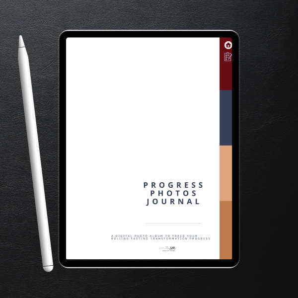 Digital Photo Progress Tracker | Rolling 96-Hour Fasting Photo & Weight Tracker