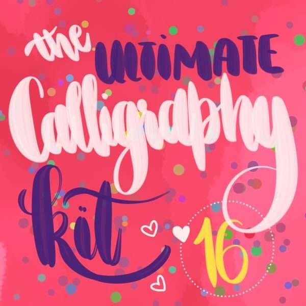 Ultimate Calligraphy Brush Kit | 16 Procreate Brushes