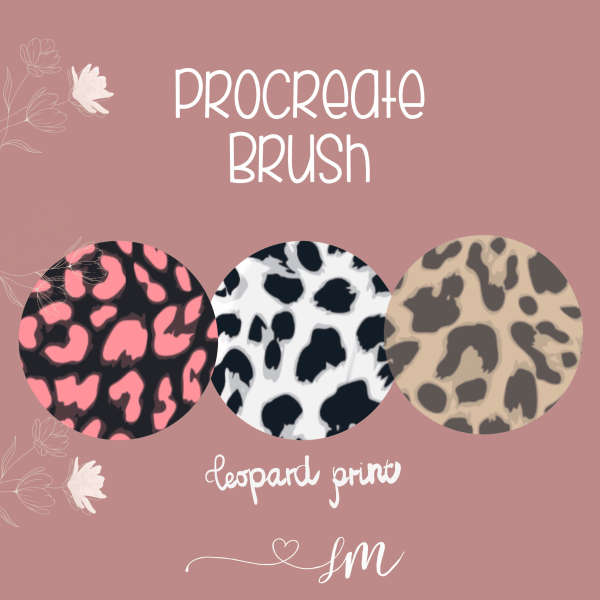 Leopard Print Fashion Illustration | Procreate Texture Brush