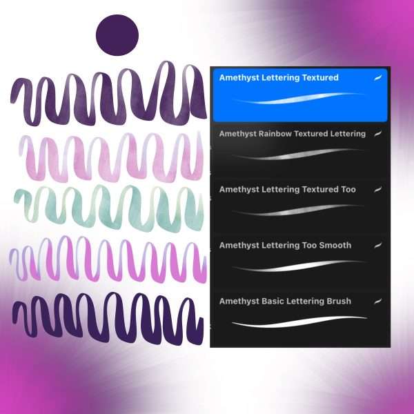 Amethyst Brushset for Procreate