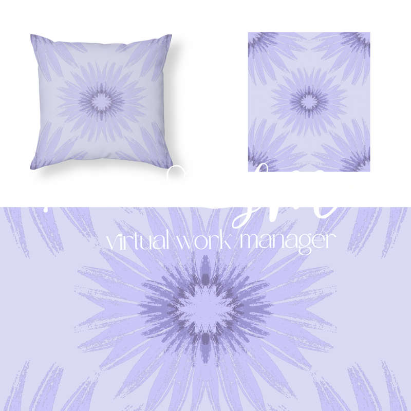 Sunflowers in Lavender and Lime Design