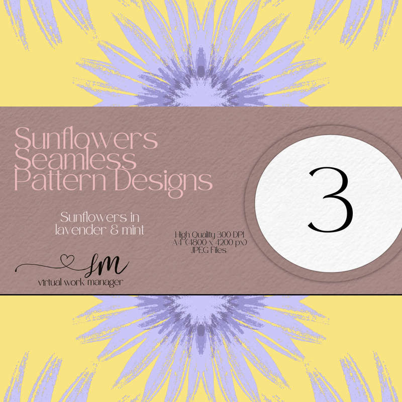 Sunflowers in Lavender and Lime Design