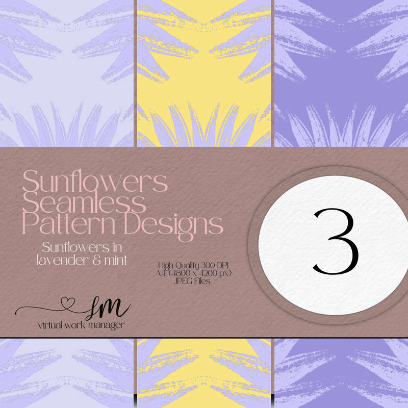 Sunflowers in Lavender and Lime Design
