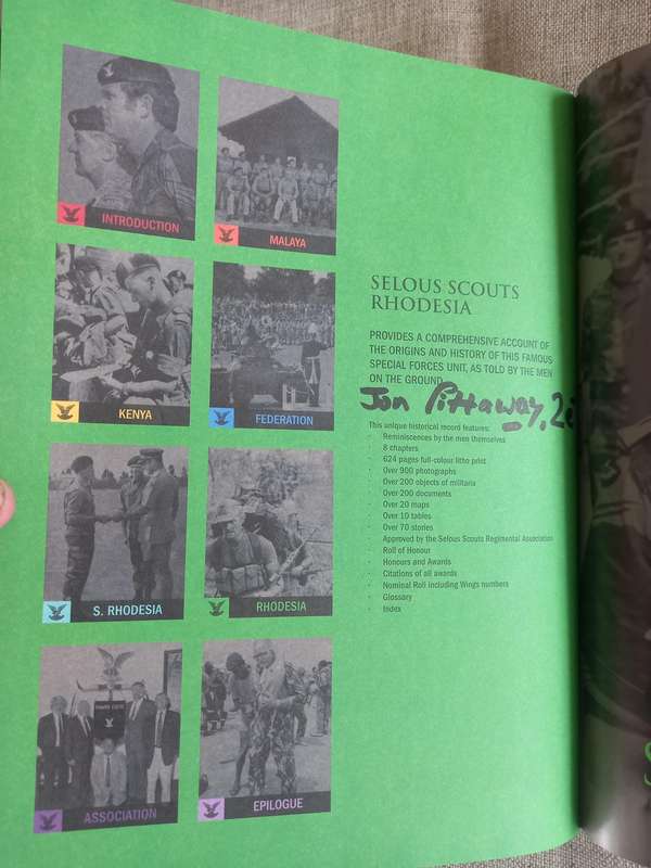 Selous Scouts Rhodesia: The Men Speak - Jonathan Pittaway - **SIGNED**