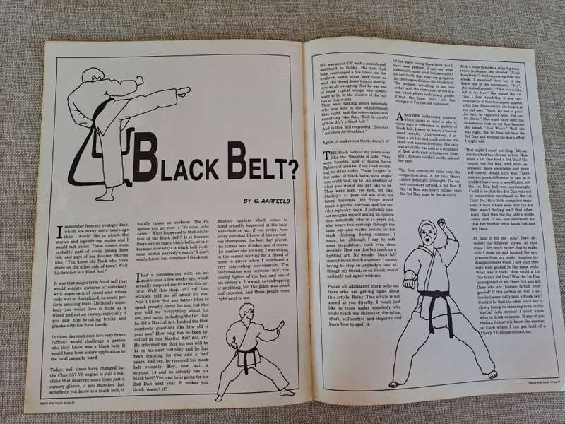Martial Arts South Africa Magazine - First Issue Feb/Mar 1989