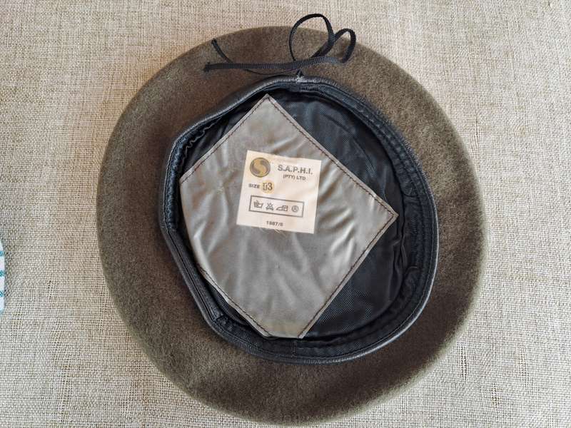 SADF Signals Corps Beret - Rim Size 53 SAPHI
