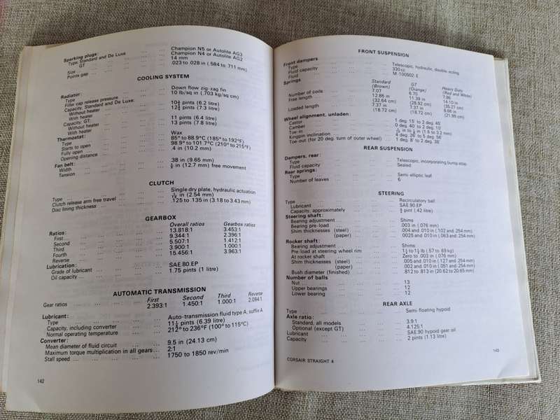 Ford Corsair Straight Four 1963 to 1965 Workshop Manual - Autopress