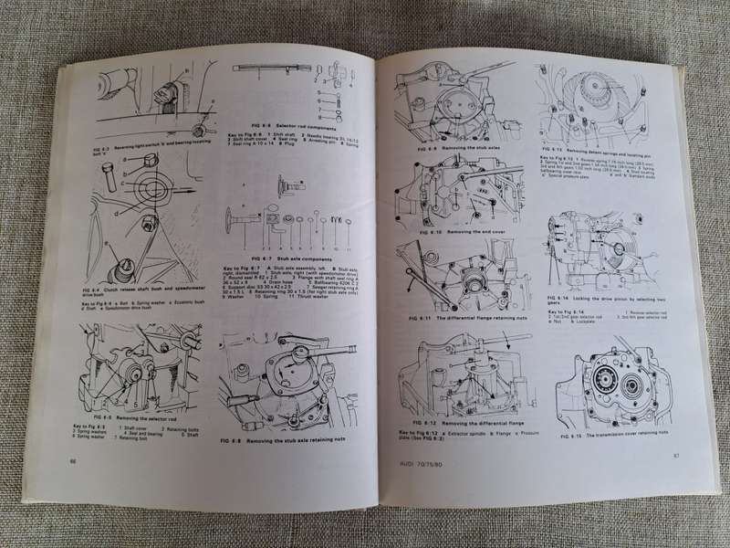 Audi 70, 80, Super 90, 1966 to 1972 Workshop Manual - Autobooks