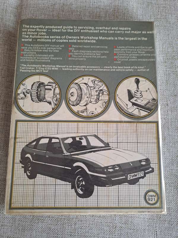 Rover 3500 SD1, 1976 to 1979 Owners Workshop Manual - Autobooks