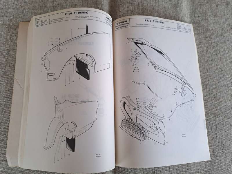 Volvo P120, P130 and P220 (B 18) Parts Illustrations Catalogue