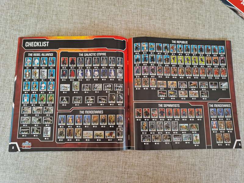 Star Wars Topps Force Attax Trading Card Game Binder and 31 Cards - 2012
