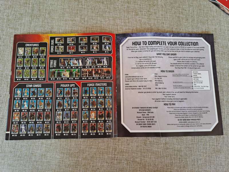 Star Wars Topps Force Attax Trading Card Game Binder and 31 Cards - 2012