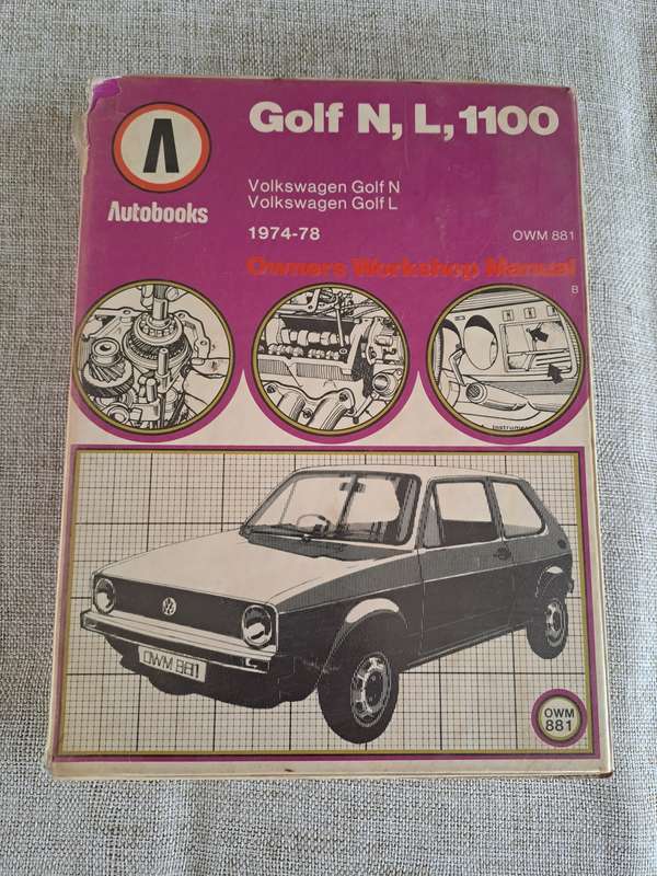 Golf N, L, 1100, 1974 to 1978 Owners Workshop Manual - Autobooks