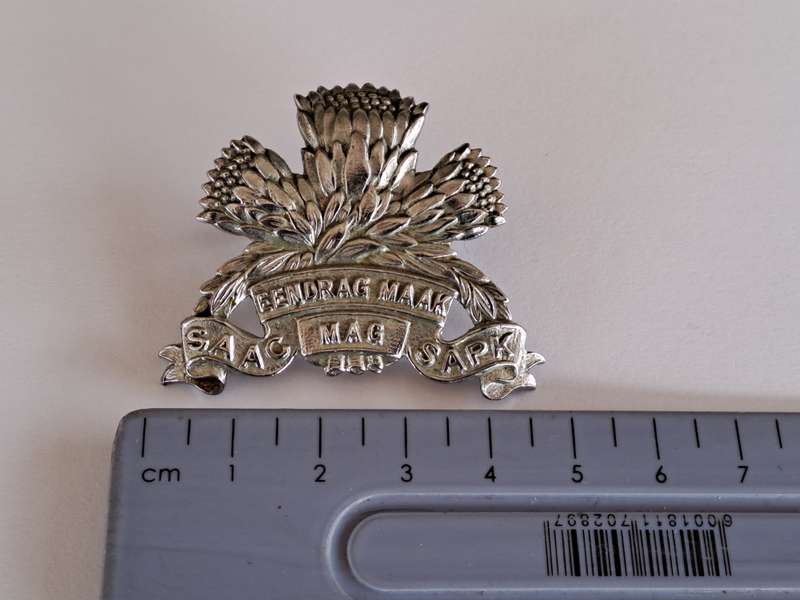 South African Armoured Corps (S.A.A.C) Cap Badge