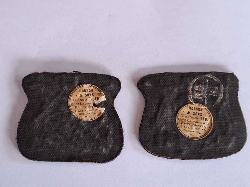 SA Navy Warrant Officers Badges Bullion Wire- Pair