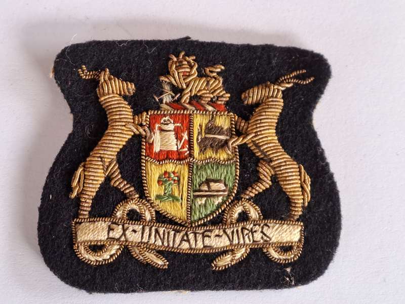 SA Navy Warrant Officers Badges Bullion Wire- Pair