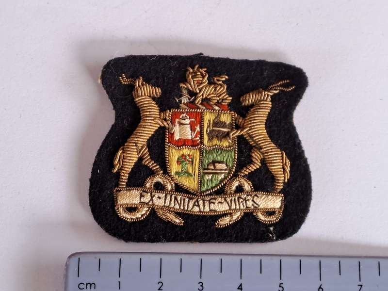 SA Navy Warrant Officers Badges Bullion Wire- Pair