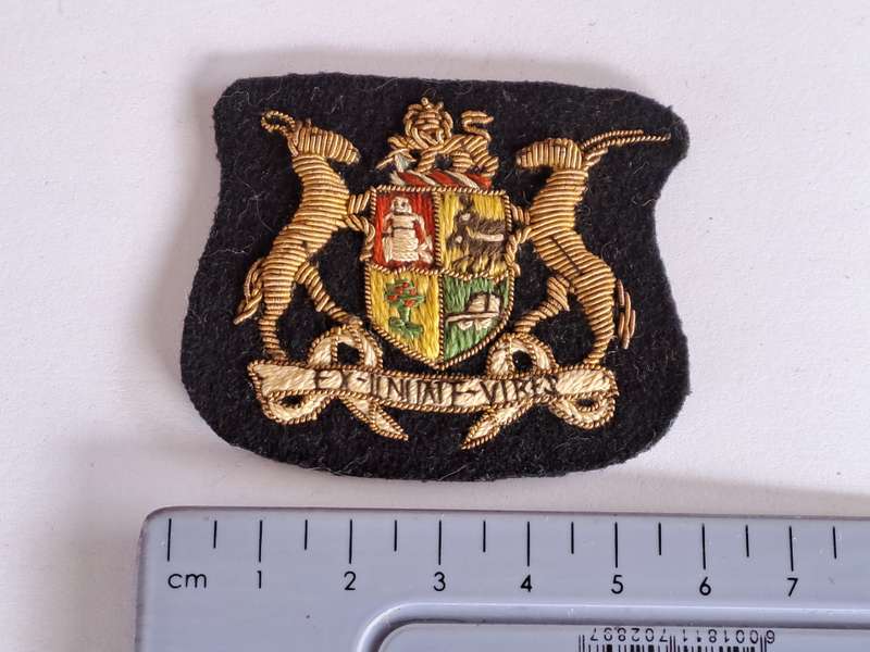 SA Navy Warrant Officers Badges Bullion Wire- Pair