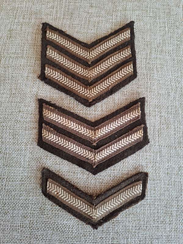 South African Defence Force SADF Rank Stripes x 3