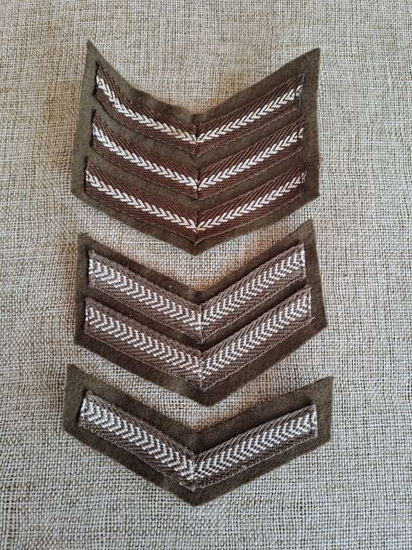 South African Defence Force SADF Rank Stripes x 3