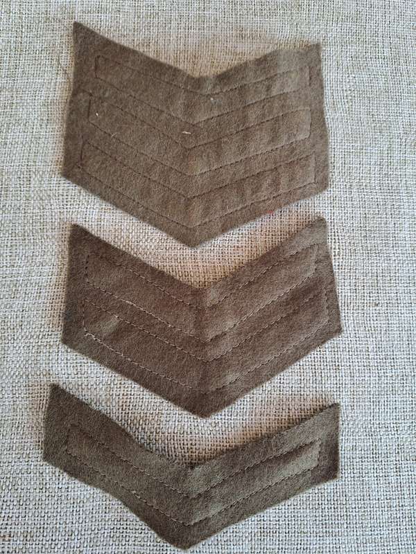 South African Defence Force SADF Rank Stripes x 3