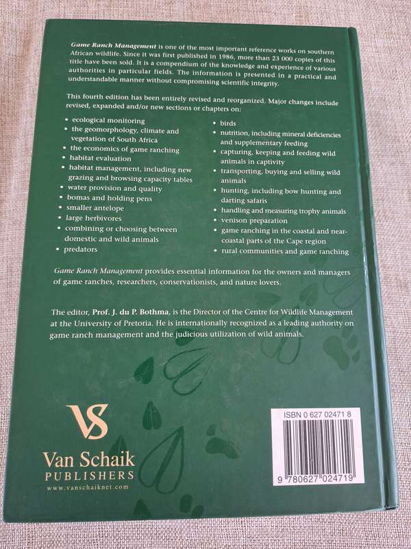 Game Ranch Management 4th Edition - J. du P. Bothma (Editor)