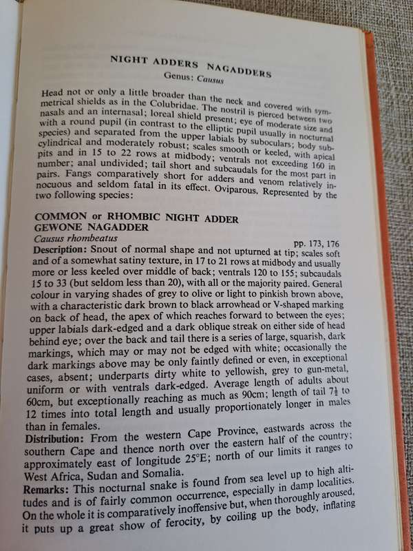 A Field Guide to the Snakes of Southern Africa - V.F.M. FitzSimons