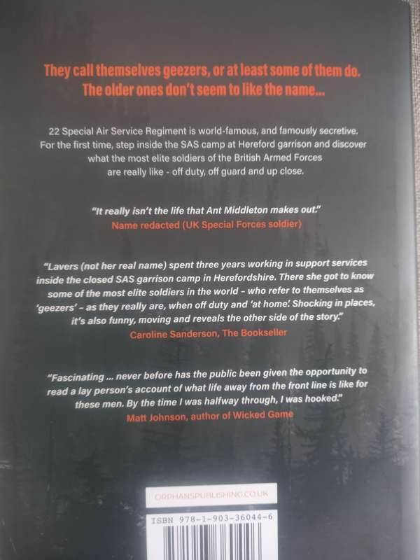 Geezers: Up Close and Personal: On Camp with the SAS - Monica Lavers