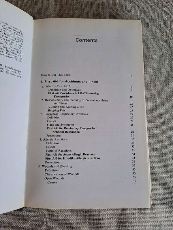 First Aid for Pets - Robert W. Kirk