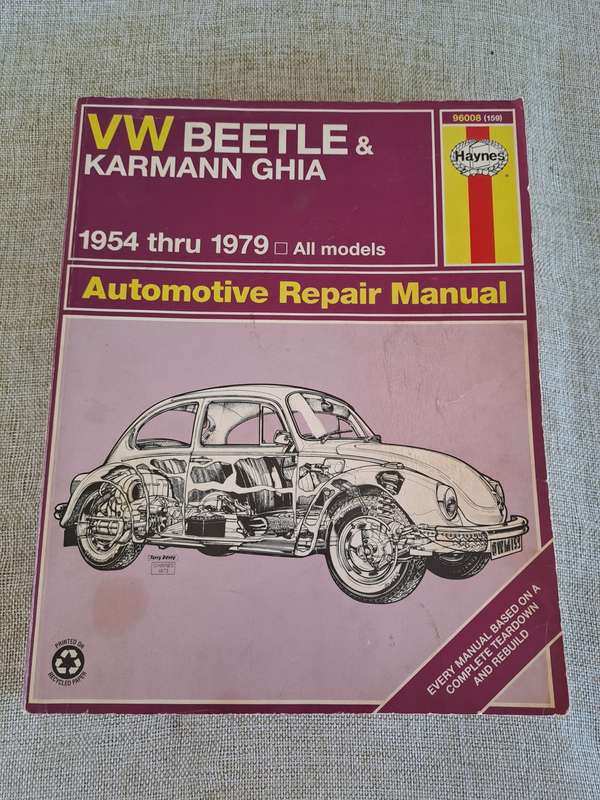 VW Beetle & Karmann Ghia Automotive Repair Manual - Haynes