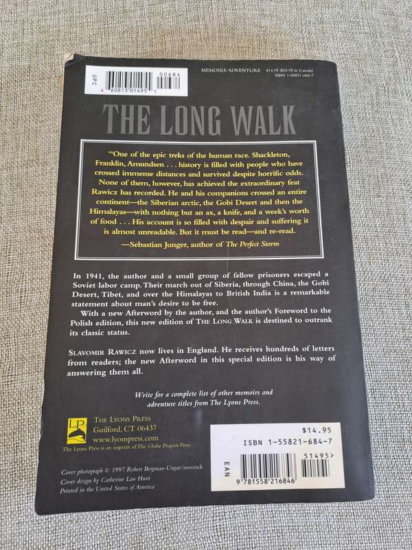 The Long Walk  The true story of a Trek to Freedom - Slavomir Rawicz