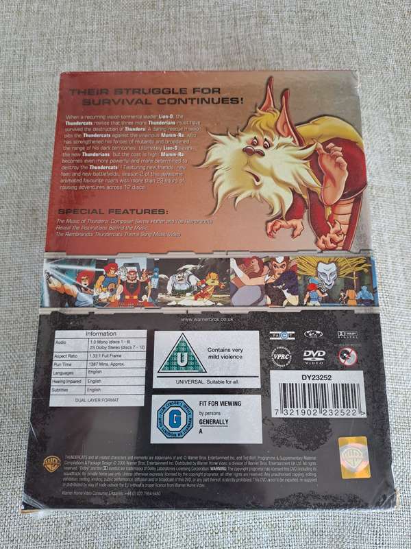 Thundercats: Season 1 and 2 complete box sets DVD