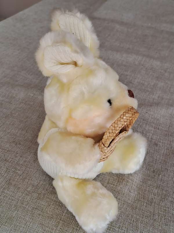Plush Bunny with Basket - Prima Toys