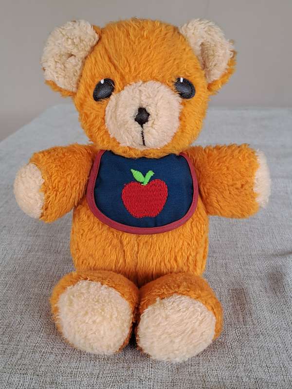 Freddy Orange Teddy Bear 1975 Fisher Price Vintage