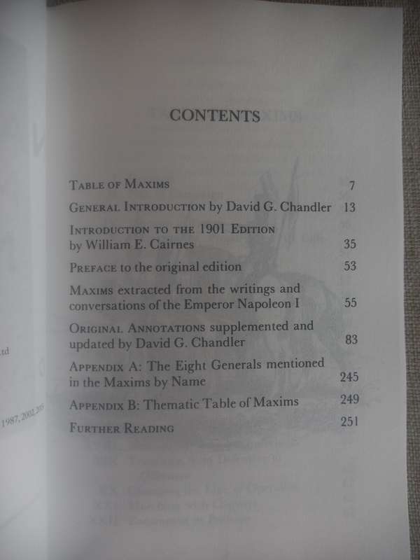 Napoleon's Military Maxims - David Chandler