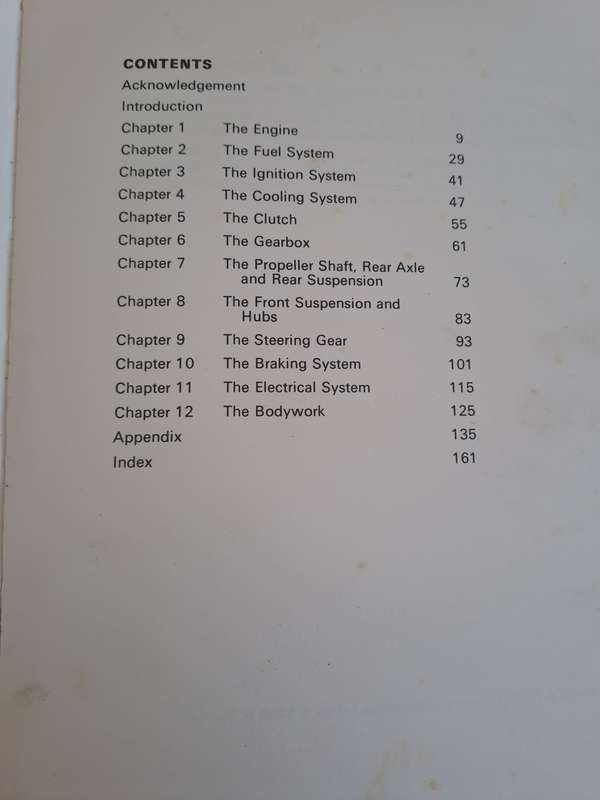 Fiat 125 1967  1973 Workshop Manual - Autobooks