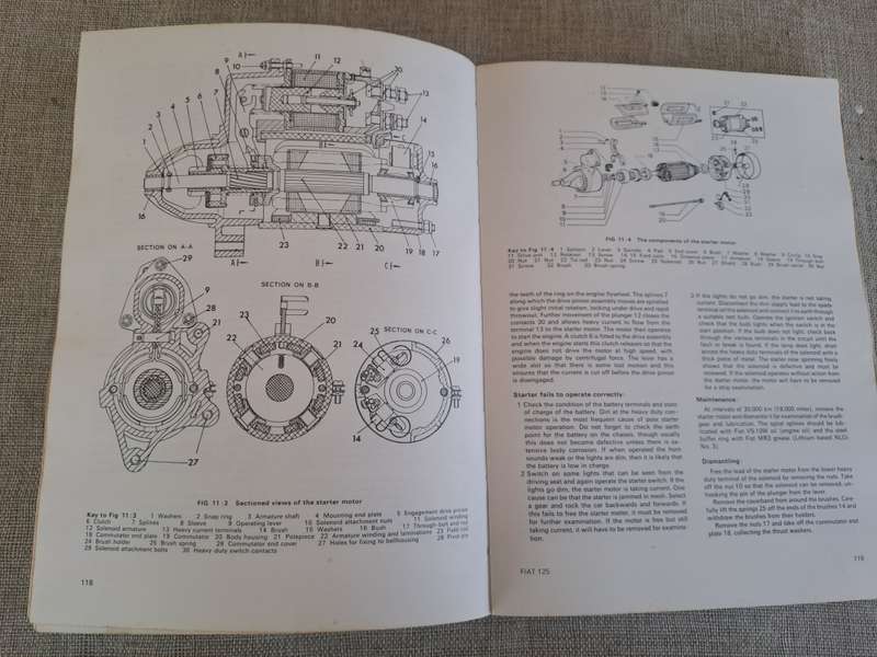 Fiat 125 1967  1973 Workshop Manual - Autobooks