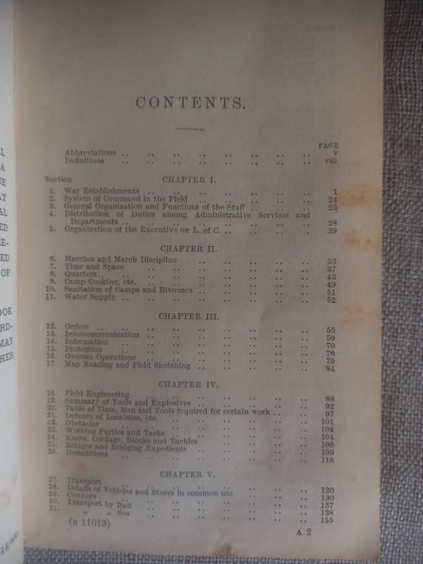Field Service Pocket Book 1914