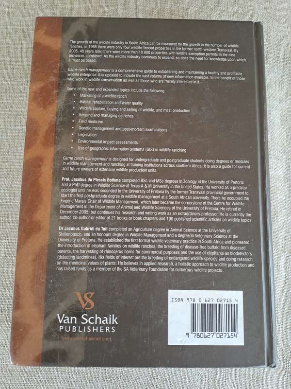 Game Ranch Management 5th Edition - J. du P. Bothma & JG du Toit (Editors)