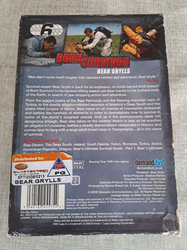 Bear Grylls Born Survivor Box Set 6 DVDs